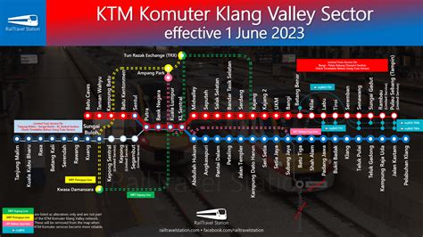 KTM Komuter Klang Valley Sector Timetable effective 1 August 2024.
